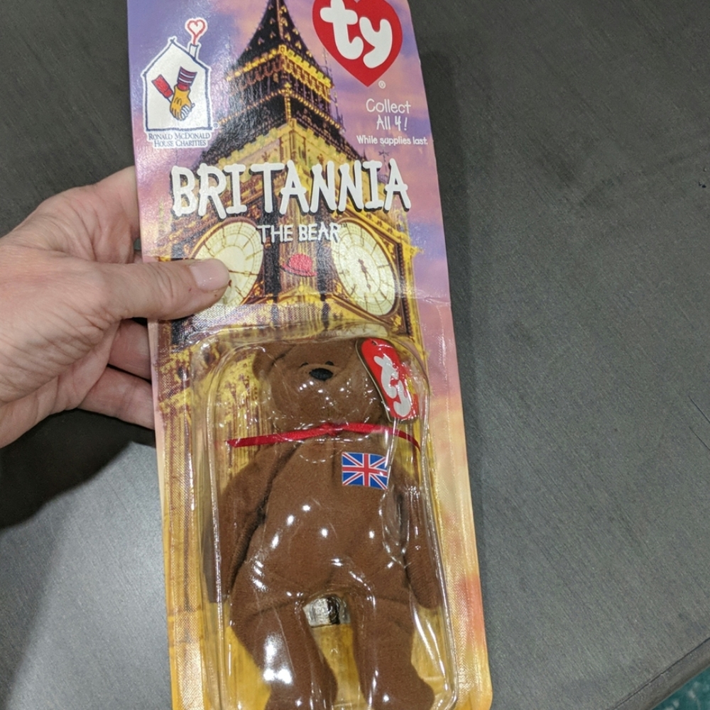 Ty Britannia The Bear with Rare Errors.